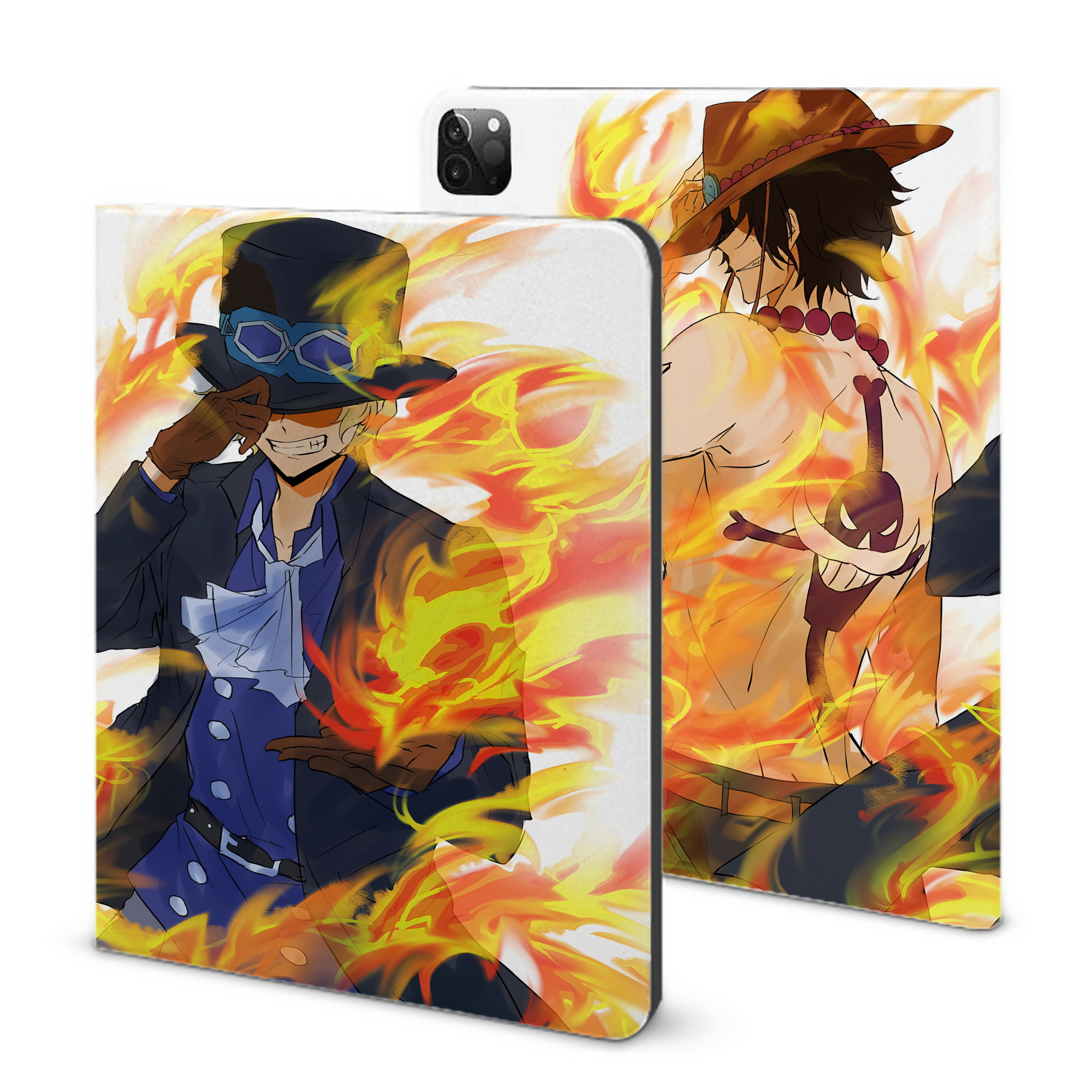 （画像用） ワンピース ONE PIECE IPadケース ペンホルダー付き ブックスタイルデザイン